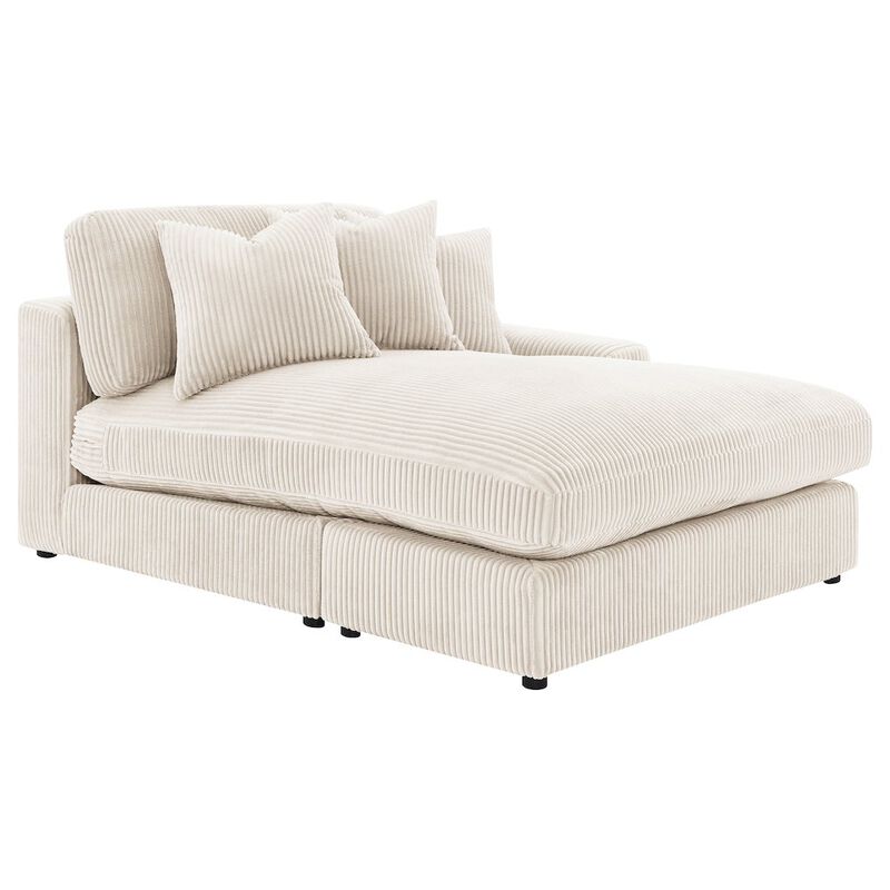 Coaster Co. of America Blaine Upholstered Reversible Chaise Sectional Sofa Sand image number 3