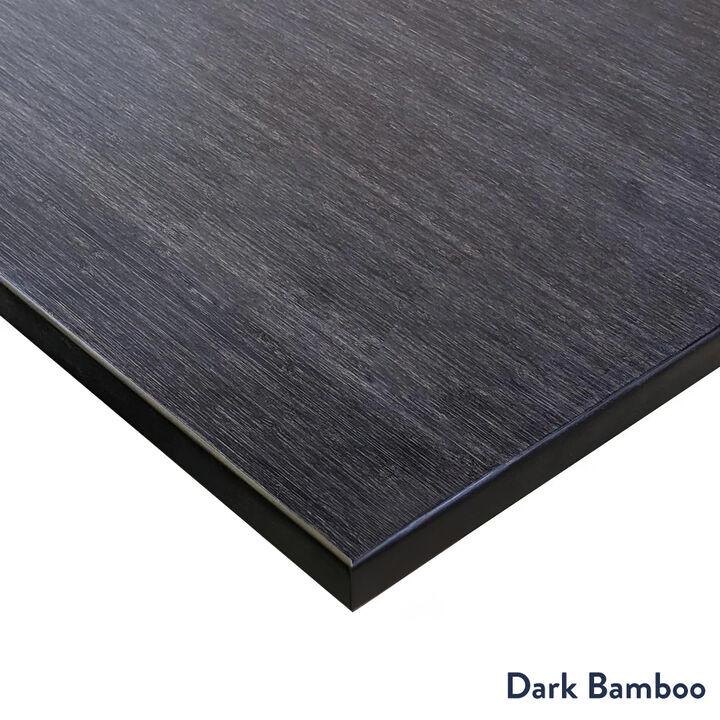 Desky Bamboo L-Shape Sit Stand Desk