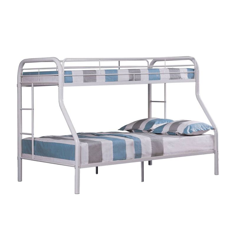 Fegy Bunk Bed with Ladder and Rails, Metal Frame image number 0