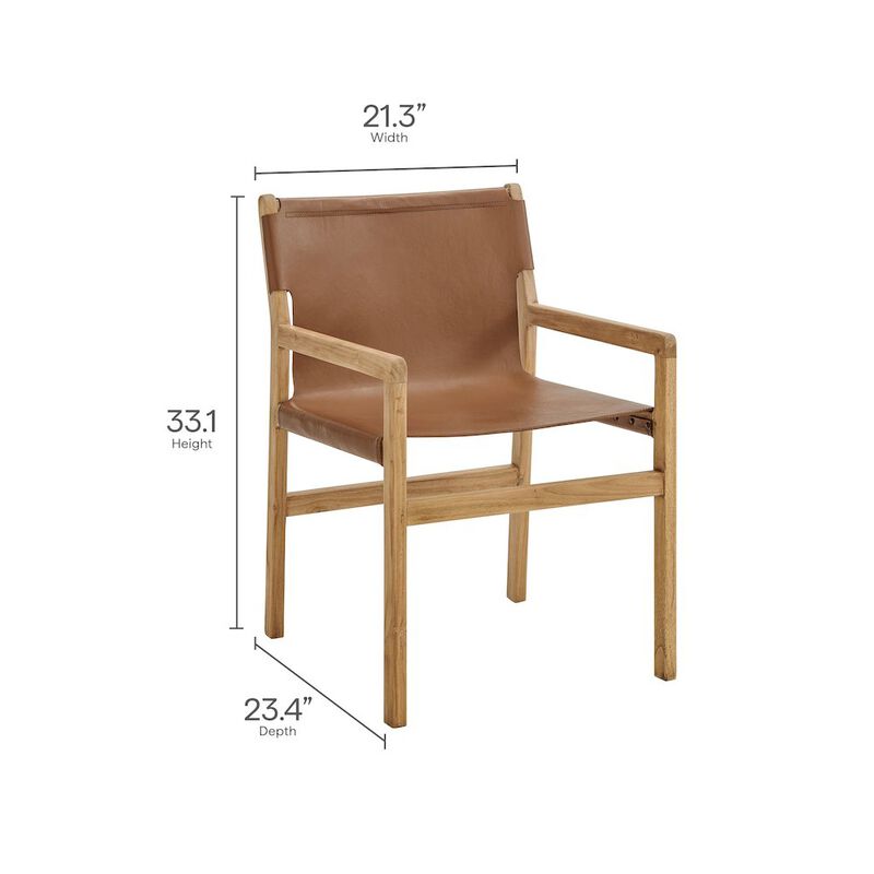 Sonora Leather Dining Chair image number 2