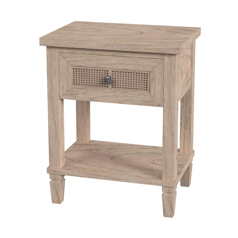 Butler Specialty Flagstaff 1-Drawer Cane Nightstand, Natural