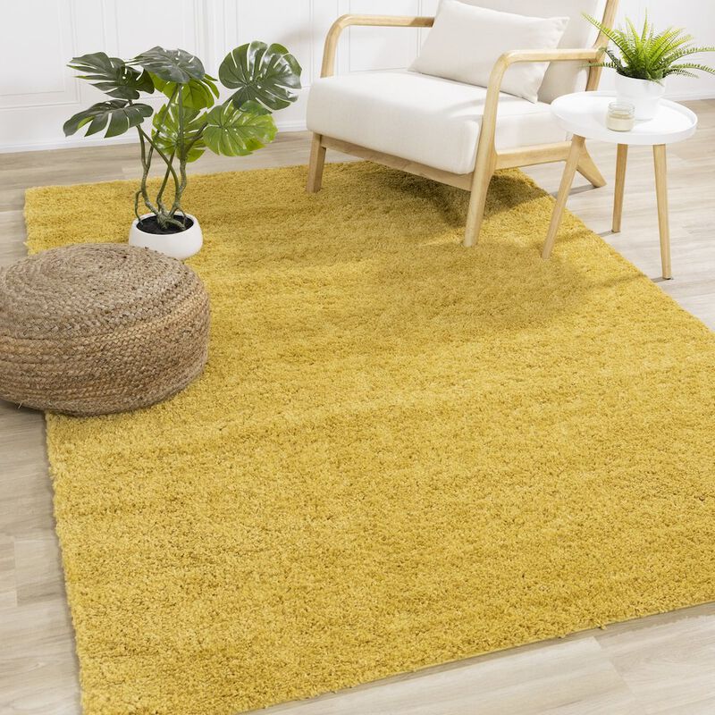 Novelle Home Palmer Soft Yellow Shag Rug, 6'7 x 9'6 image number 4