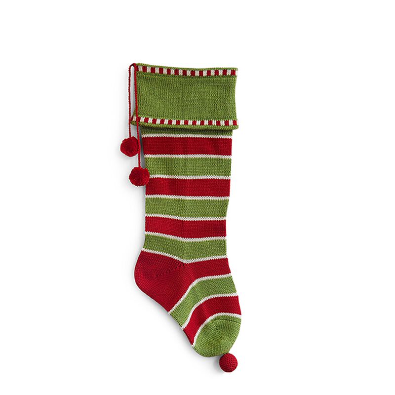Striped Smooth-Cuff Stocking image number 0