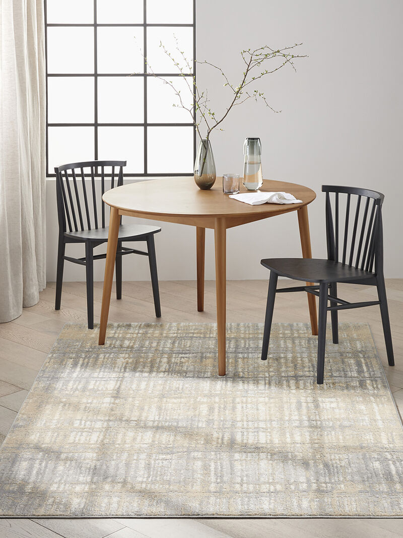 CK005 Enchanting ECH05 Gray/Ivory 5'3" x 7'3" Rug