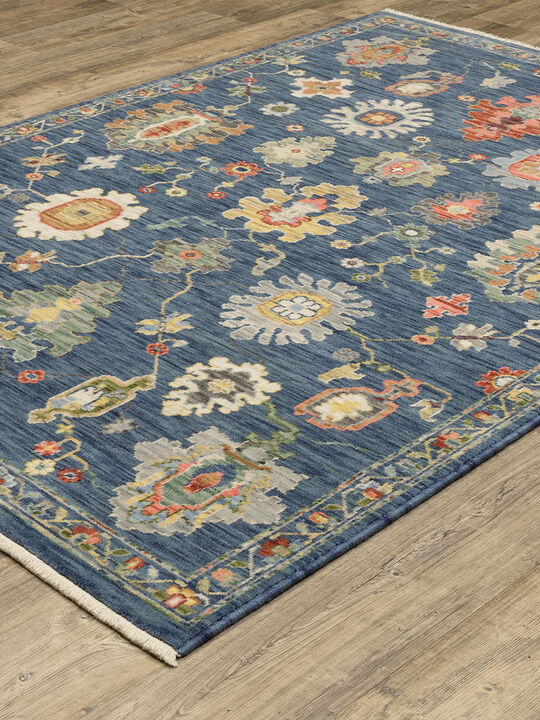 Lucca 3'3" x 5' Blue Rug