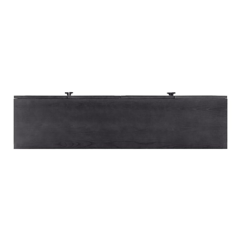TOV Nolan Black Wood Media Console, 72.2" W x 32.3" H image number 6