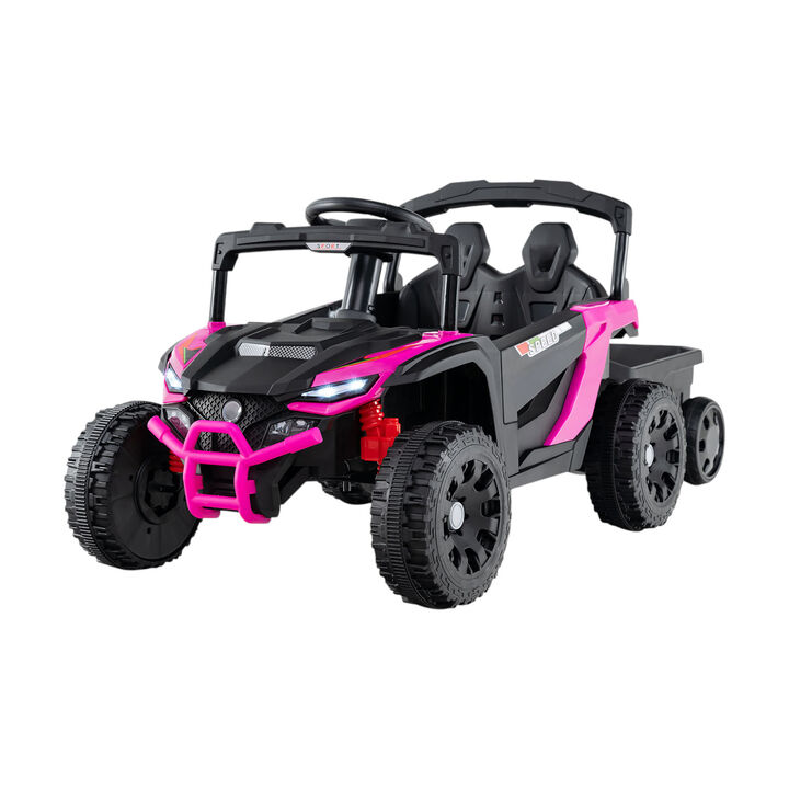 12V Electric Ride On Tractor for Kids with Remote Control, Rechargeable Battery and Outdoor Play