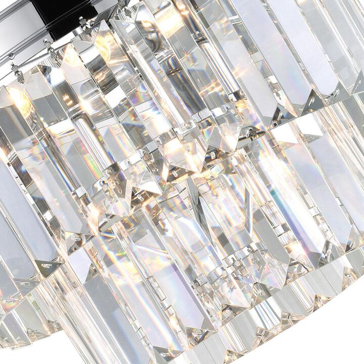 CWI Lighting Weiss 5 Light Down Mini Chandelier With Chrome Finish