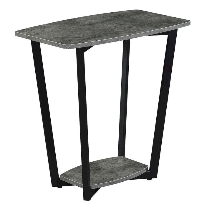 Convenience Concepts Graystone End Table with Shelf