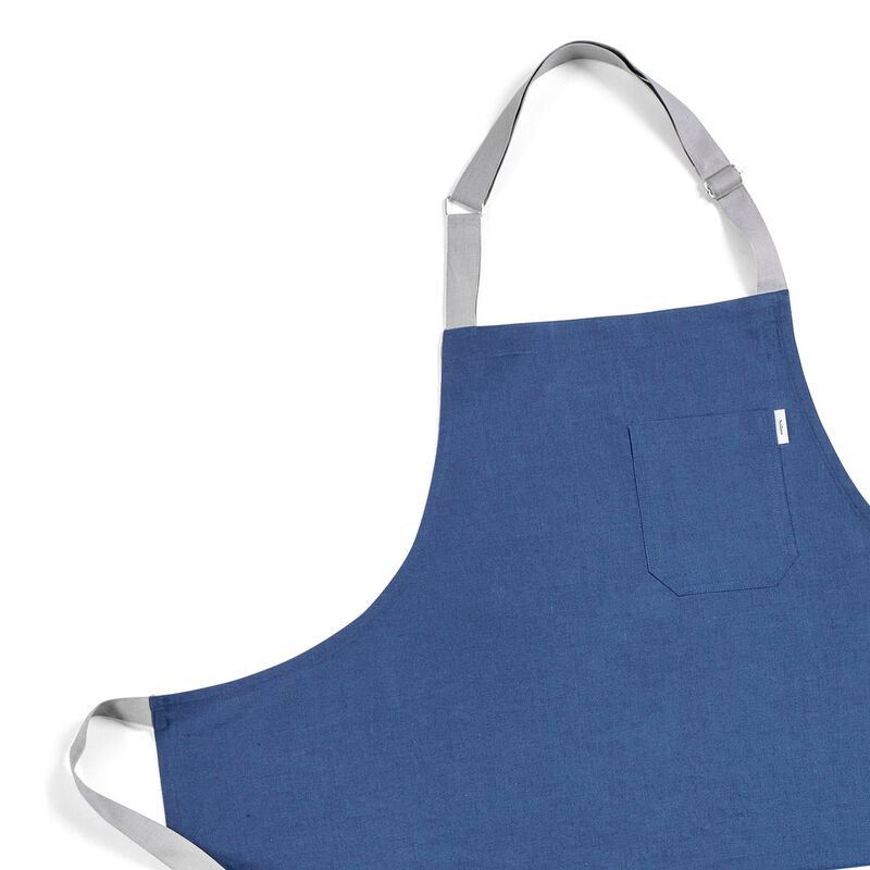 Solino Home 100% Pure Linen Apron - Linen Bib Apron
