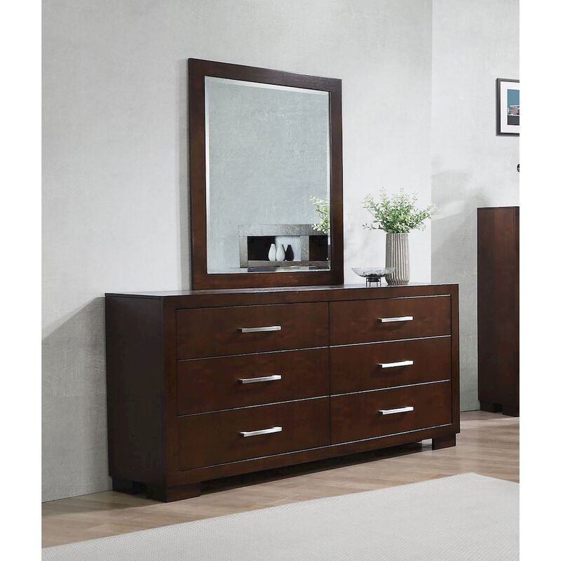 Coaster Co. of America Jessica 6-drawer Dresser with Mirror Cappuccino image number 4