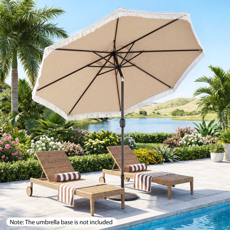 Outdoor Sun Shade Patio Umbrella for Backyard Garden Pool and Deck image number 1