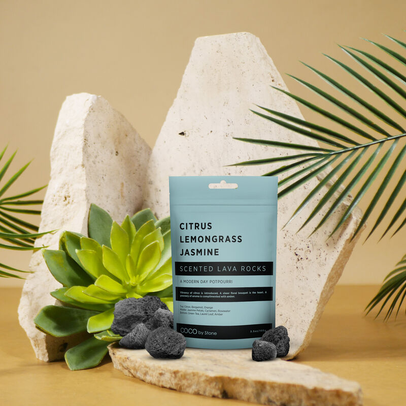 Scented Lava Rocks - Citrus, Lemongrass, Jasmine