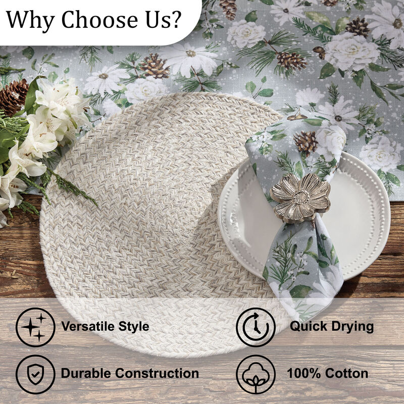 Park Designs Pepper Spice Bin Braided Placemat Set of 4