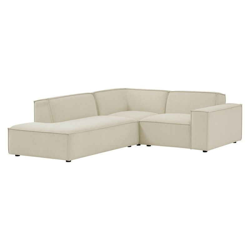 Restore 3-Piece Performance Fabric Upholstered Modular L-Shaped Sectional Sofa image number 0