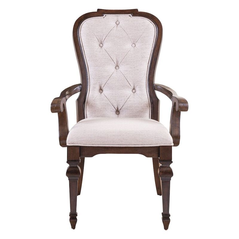 Liberty Furniture Providence Park Uph Arm Chair for Dining Room - Set of 2 - Chateau Brown image number 0