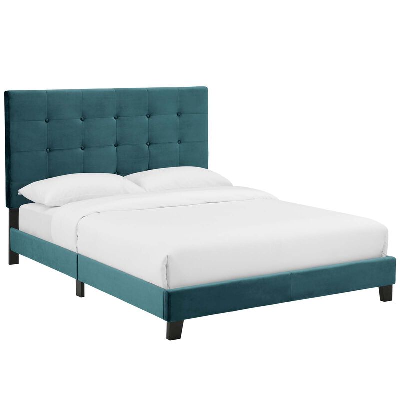 Modway - Melanie Full Tufted Button Upholstered Performance Velvet Platform Bed image number 0