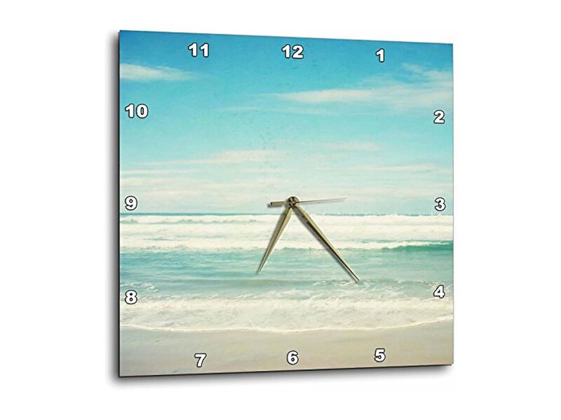 Ocean Waves Beach Wall Clock 13 Inch Home Decor image number 1