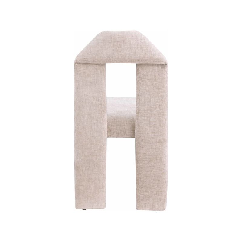 Meridian Furniture Bennett Beige Chenille Fabric Dining Chair, Set of 2