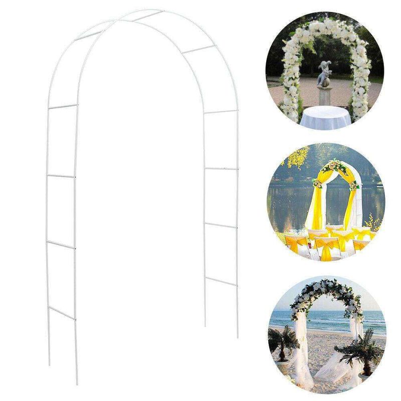 Garden Arch Trellis Adjustable Arbor for Climbing Plants & Outdoor Landscaping Decor
