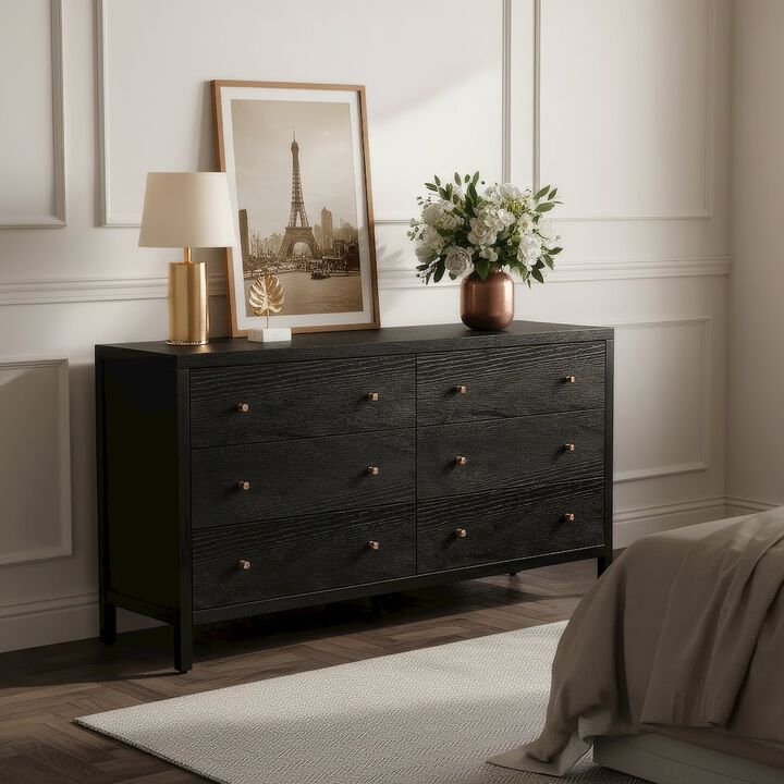 Butler Specialty Mendel 60 in. W Rectangular Wood 6 Drawer Dresser