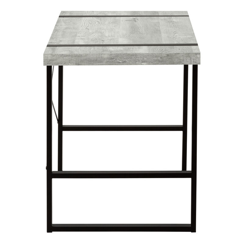 Monarch Specialties I 7316 Computer Desk, Home Office, Laptop, 48"L, Work, Metal, Laminate, Grey, Black, Contemporary, Modern