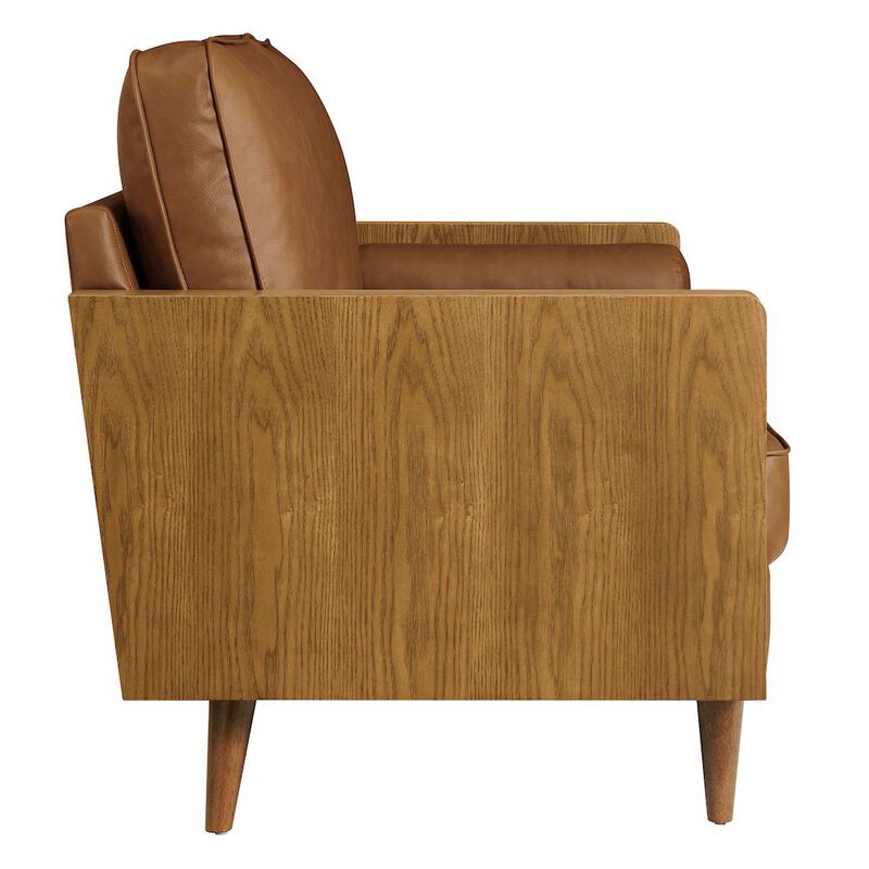 Kellan Vegan Leather Loveseat image number 3