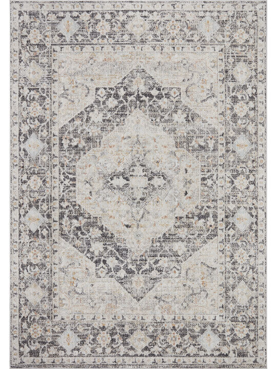 Monroe MON01 Charcoal/Multi 3'9" x 5'9" Rug