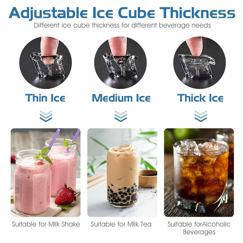 Commercial Ice Maker Machine for High-Capacity Ice Production in Restaurants or Offices