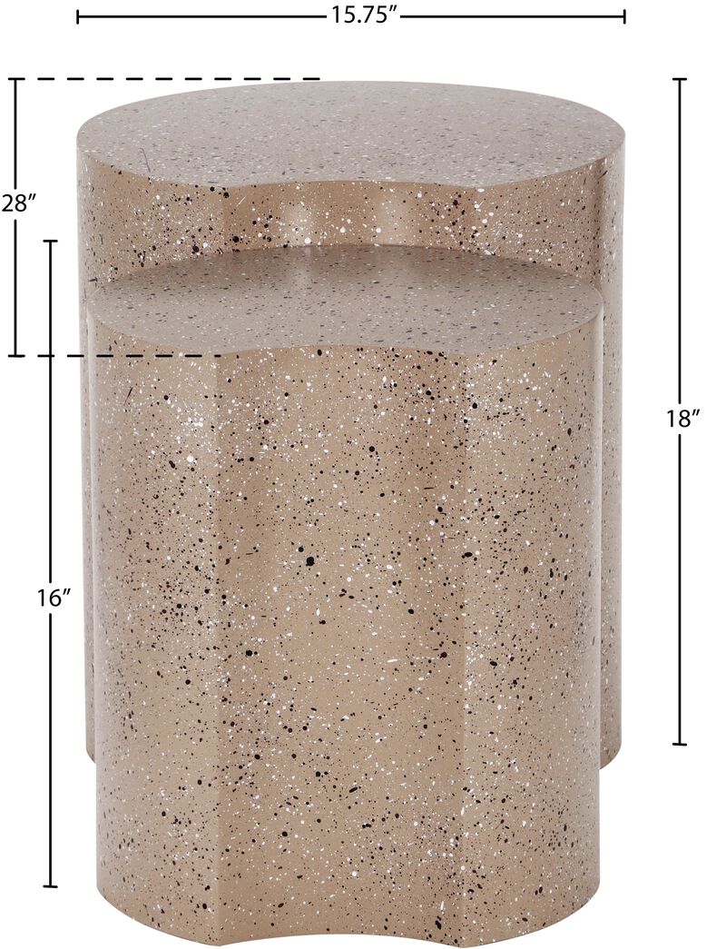 Meridian Furniture Dimple Taupe End Table image number 4