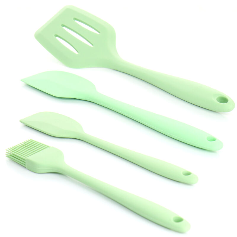 MegaChef Mint Green Silicone Cooking Utensils, Set of 12