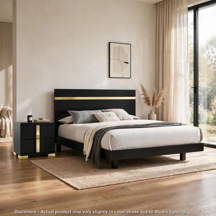 2pc Bedroom Set, Wood, Nightstand