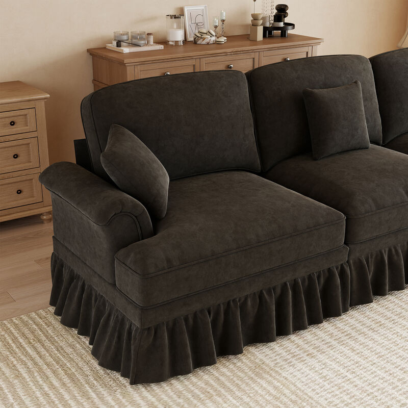 Nidjuk Classic U Shape 4 Seater Modular Sectional Sofa image number 3