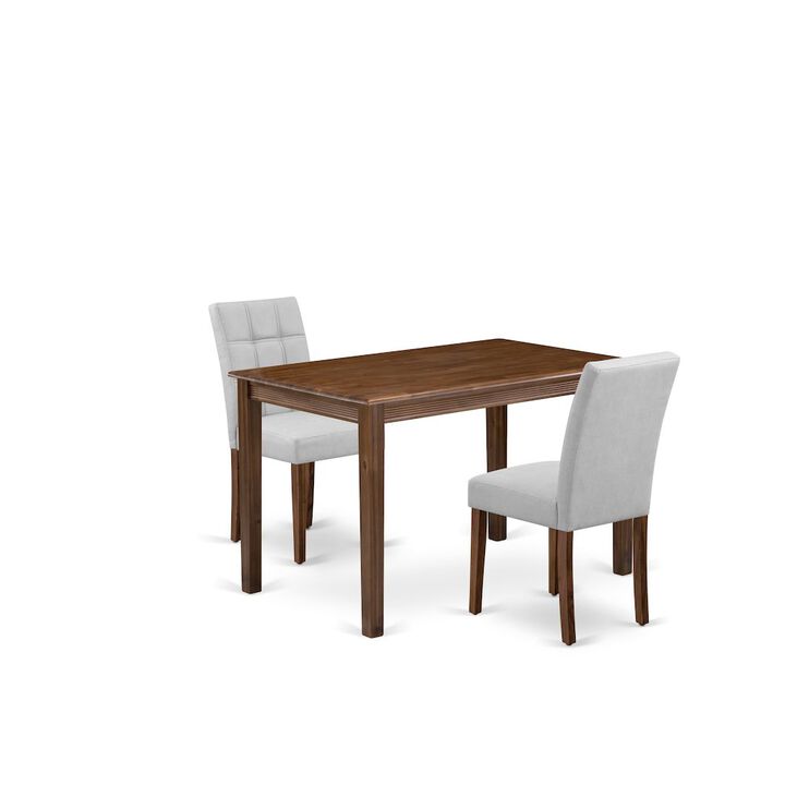 3 Piece Kitchen Table Set contain A Wooden Dining Table