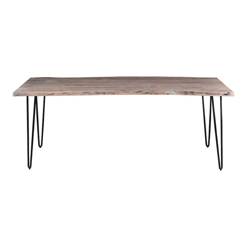 Jofran Nature's Edge Solid Acacia 79 Modern Live Edge Dining Table