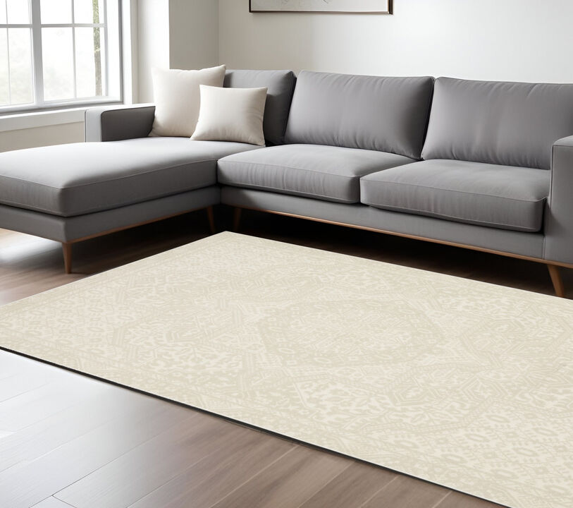 HomeRoots Medallion Area Rug