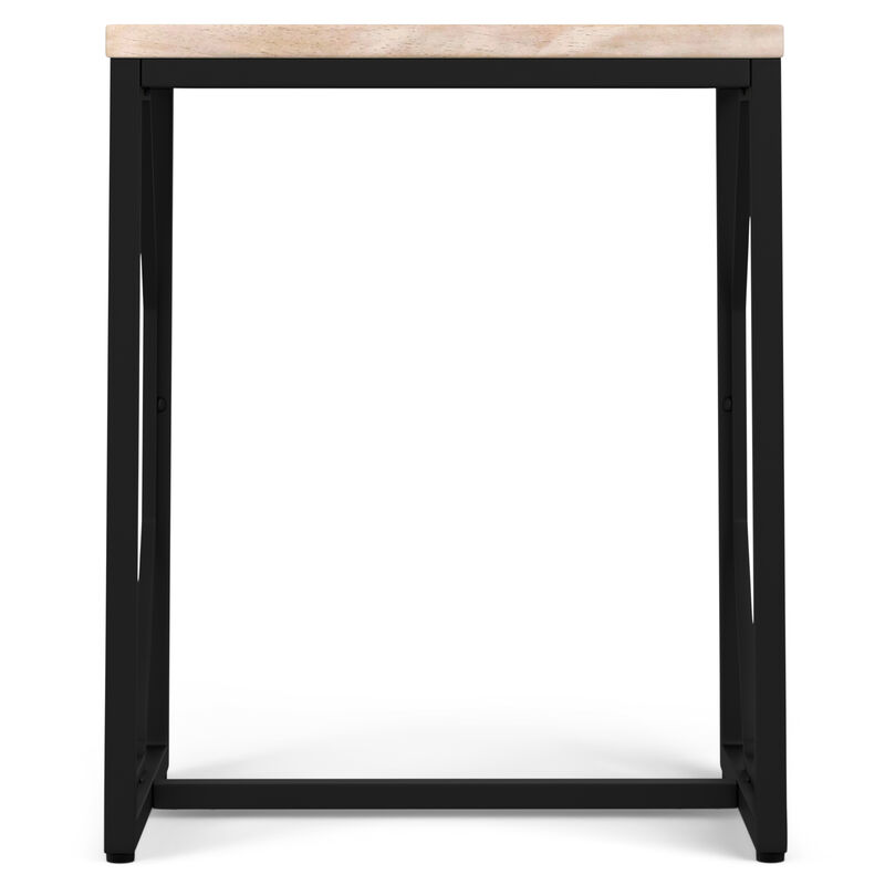 Selma Metal and Wood Accent Table