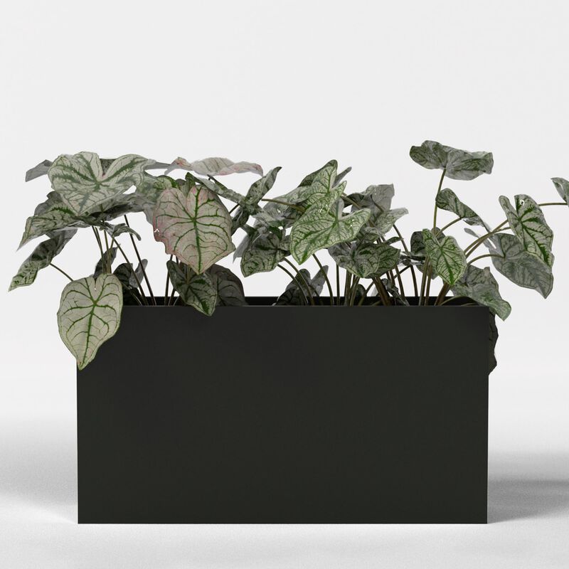 Greenline Fiberglass Alice Rectangle Planter - Indoor/Outdoor Large Fiberglass Lightweight Planter.