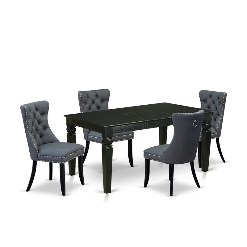 East West Furniture 5 Piece Dining Table Set