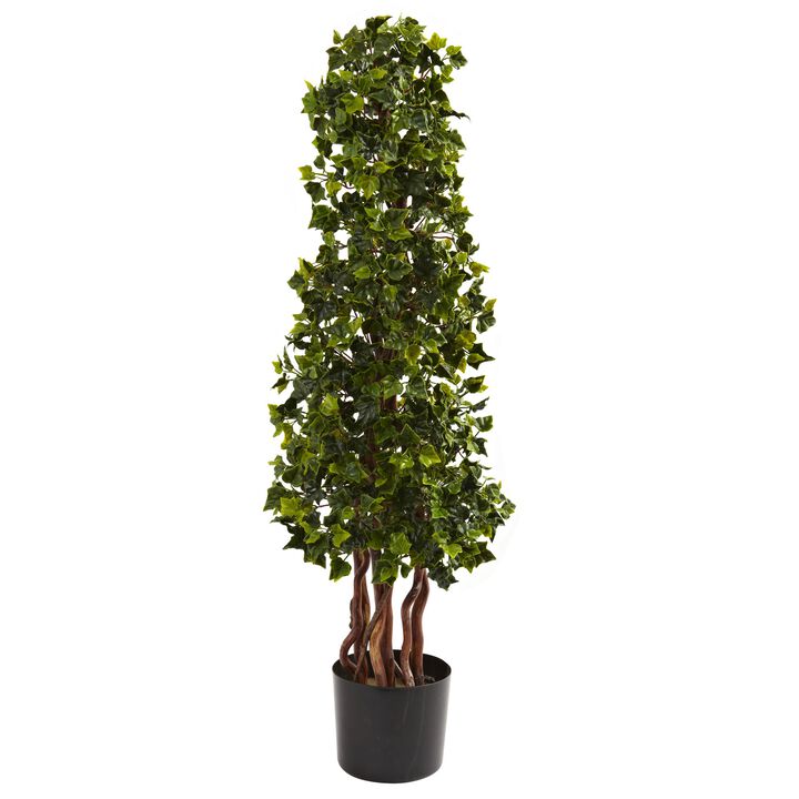Hivvago 3.5 Feet English Ivy Spiral UV Resistant (In-Door/Out-Door)