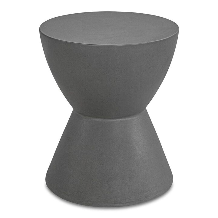 Moe&rsquo;s Hourglass Outdoor Stool Dark Grey