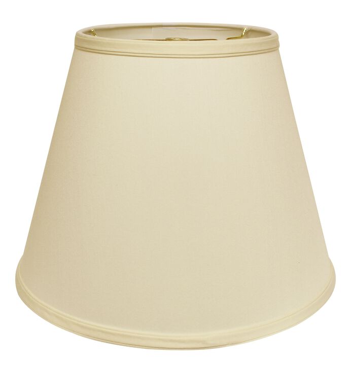 Hivvago 18" Ivory Empire Deep Slanted No Slub Lampshade