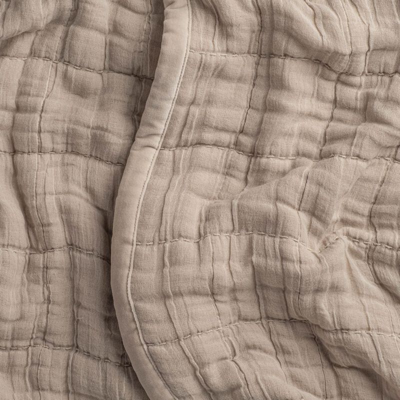 Gray Quilted Bedspread image number 1
