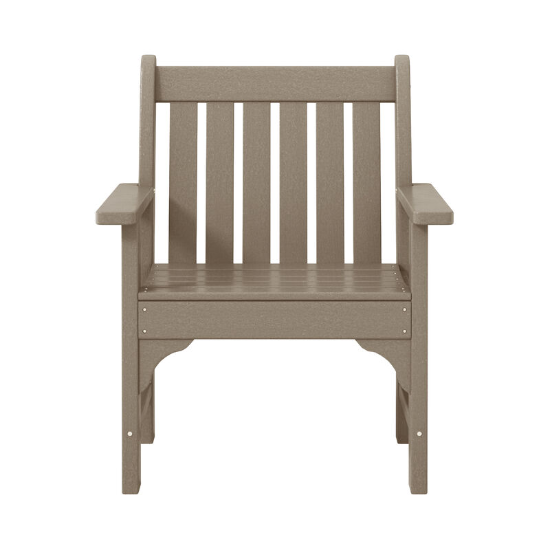 WestinTrends Outdoor Patio HDPE Adirondack Dining Arm Chairs (Set of 4)