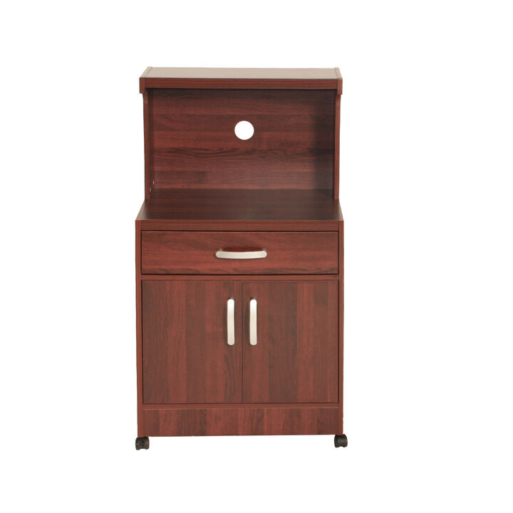 Better Home Shelby Kitchen Wooden Microwave Cart