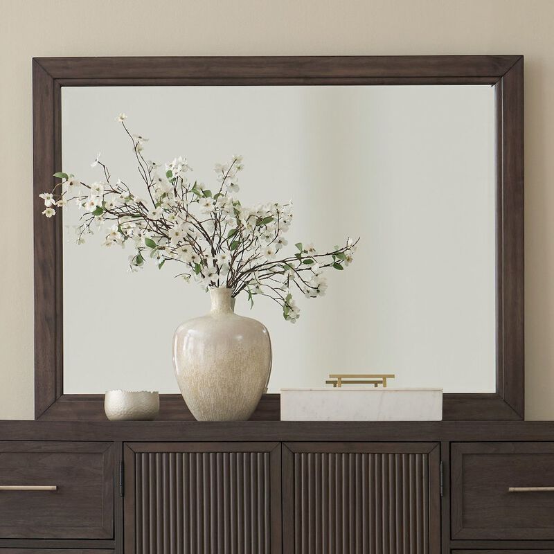 Liberty Furniture Modern Edge Landscape Mirror for Bedroom Dresser Mount - Caffe image number 5