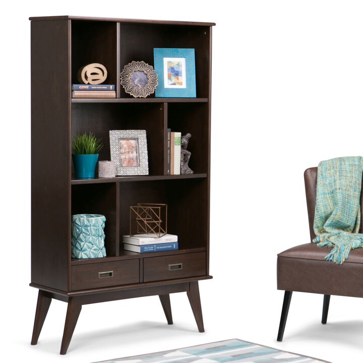 Tankib Mid Century Wide Bookcase