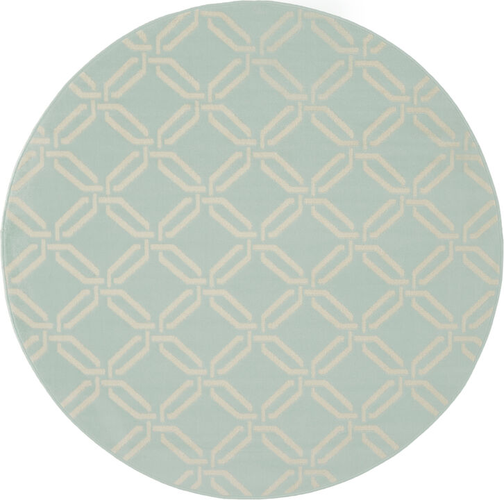 HomeRoots Trellis Round Rug