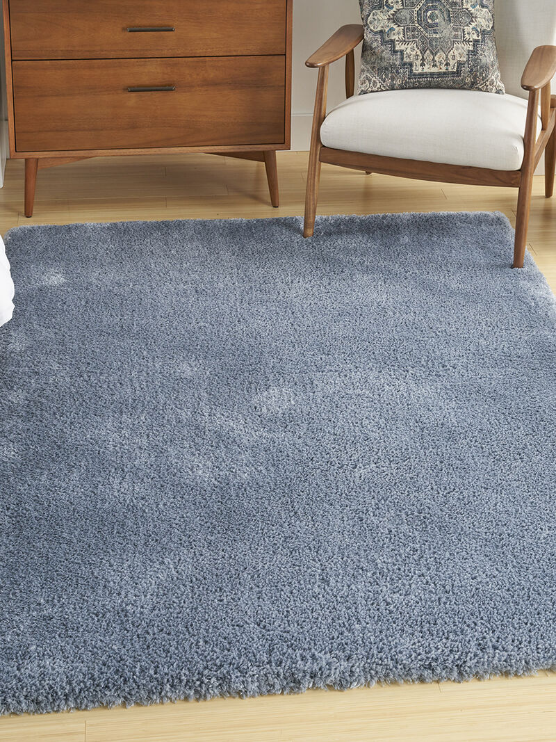 Dreamy Shag DRS05 Light Blue 4' x 6' Rug image number 5