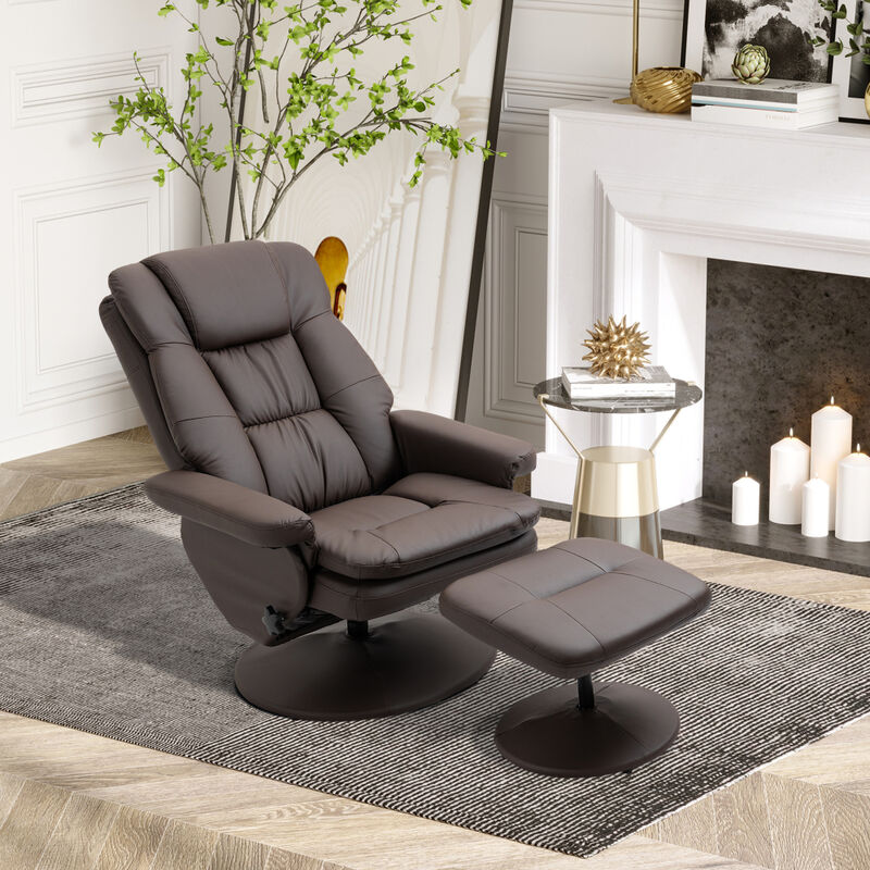 Adjustable Massage Office Chair with Tilt Recline and Padded Armrests